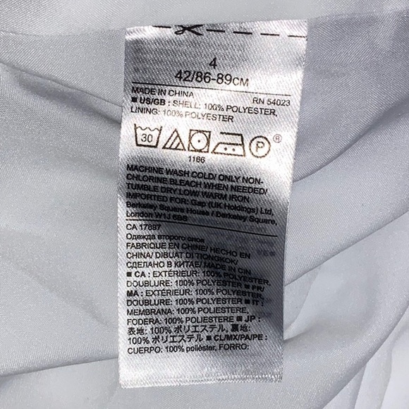 NWOT Banana Republic Light Floral Pattern - Size 4 - Picture 10 of 11